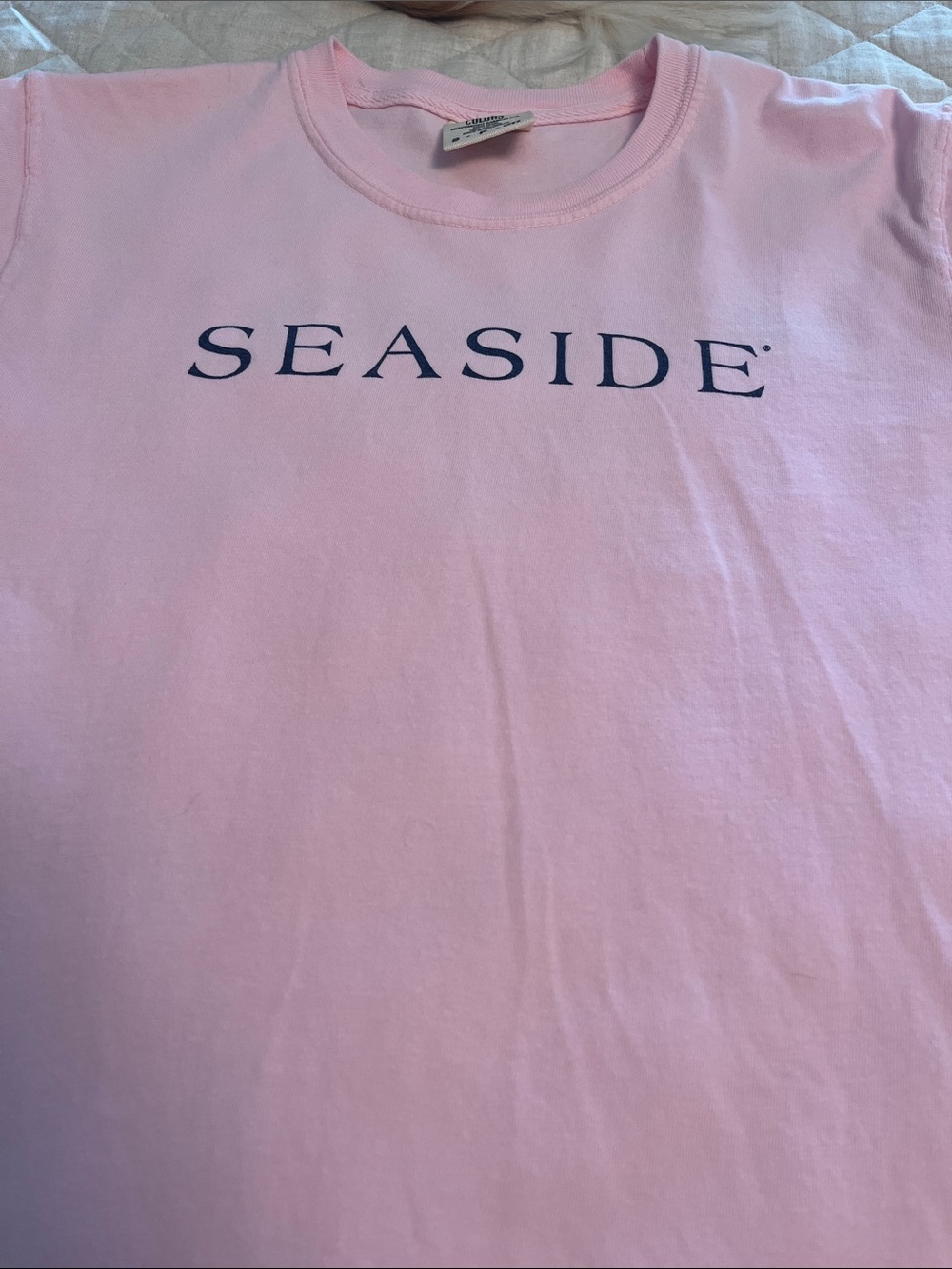 SEASIDE Light Pink Crewneck Tee